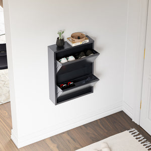 Schoenenkast Sokndal met kleppen [en.casa]