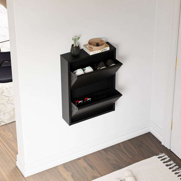 Schoenenkast Sokndal met kleppen [en.casa]
