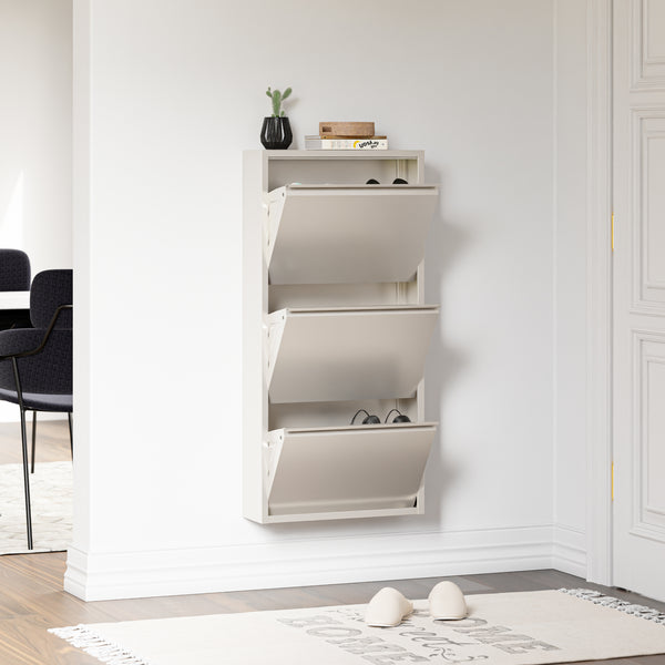 Schoenenkast Sokndal met kleppen [en.casa]