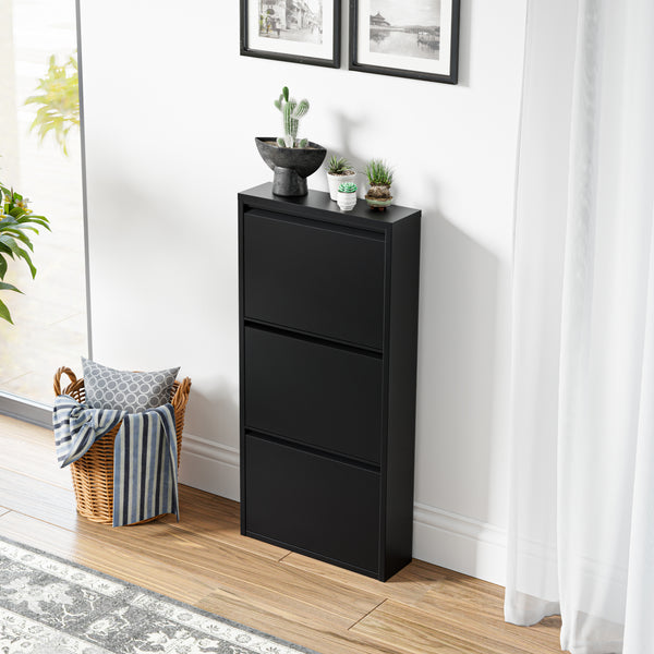 Schoenenkast Sokndal met kleppen [en.casa]