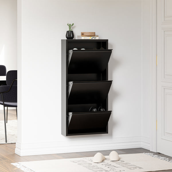 Schoenenkast Sokndal met kleppen [en.casa]