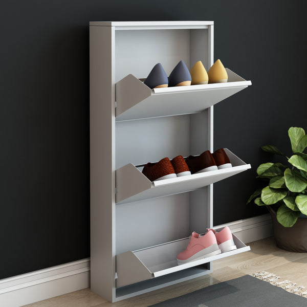 Schoenenkast Sokndal met kleppen [en.casa]