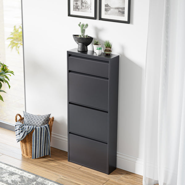 Schoenenkast Sokndal met kleppen [en.casa]