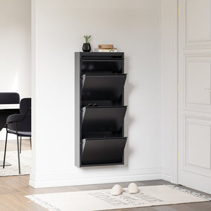 Schoenenkast Sokndal met kleppen [en.casa]