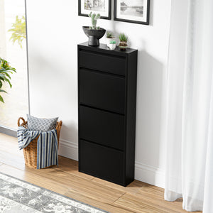 Schoenenkast Sokndal met kleppen [en.casa]