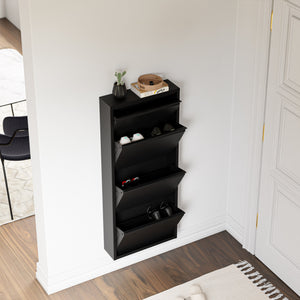 Schoenenkast Sokndal met kleppen [en.casa]