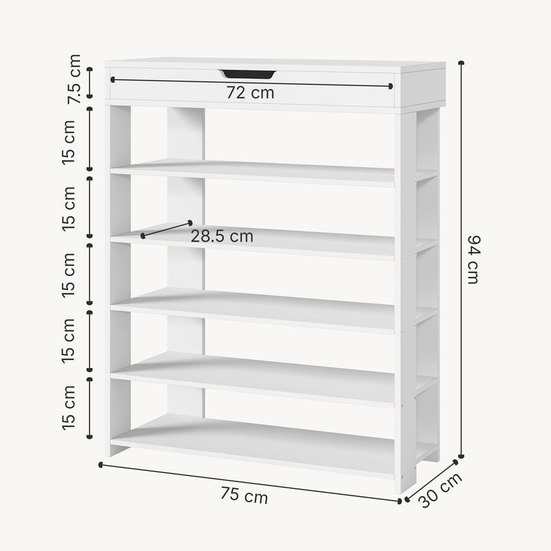 Maatschets Staande kast Boppeelo 94x75x30 cm [en.casa]