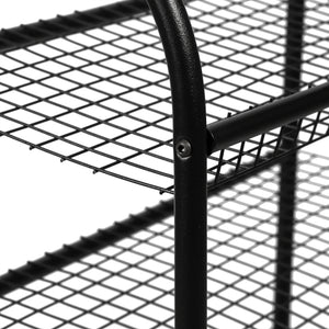 [en.casa] Schoenenrek Odder met planken metaal zwart - 3 varianten
