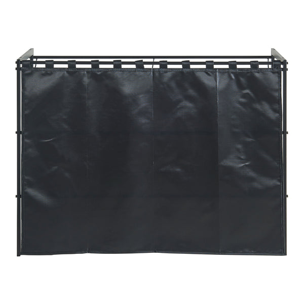 Schoenenrek Sel 80x32x60 cm zwart [en.casa]