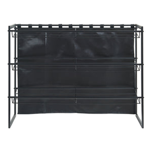 Schoenenrek Sel 80x32x60 cm zwart [en.casa]