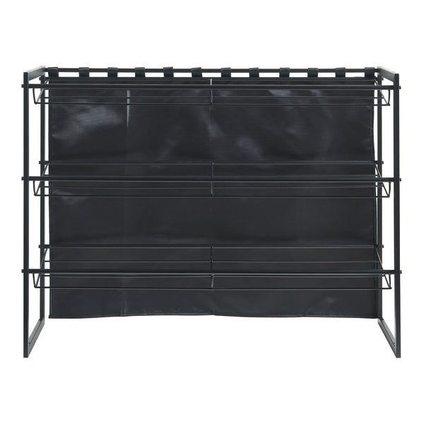 Schoenenrek Sel 80x32x60 cm zwart [en.casa]