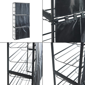 Schoenenrek Sel 80x32x60 cm zwart [en.casa]