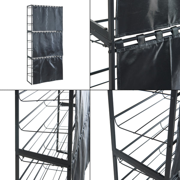 Schoenenrek Sel 80x32x60 cm zwart [en.casa]