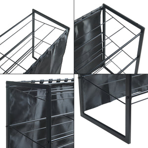 Schoenenrek Sel 80x32x60 cm zwart [en.casa]