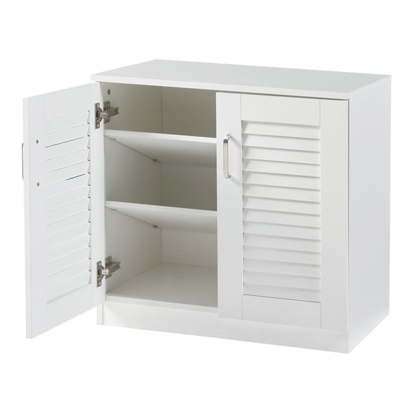 Schoenenkast Løten 62x63x36 cm wit [en.casa]