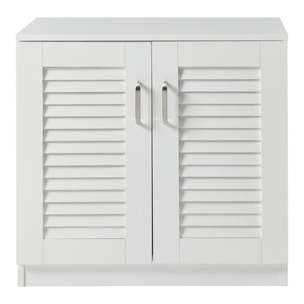 Schoenenkast Løten 62x63x36 cm wit [en.casa]