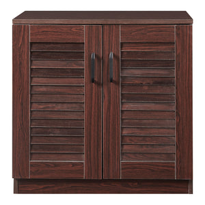 Schoenenkast Løten 62x63x36 cm wengé [en.casa]