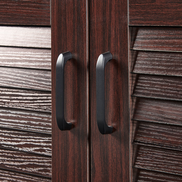 Schoenenkast Løten 62x63x36 cm wengé [en.casa]