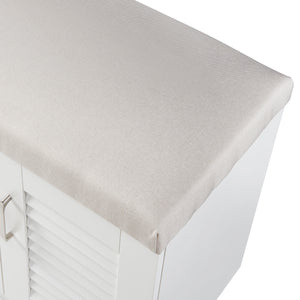 Schoenenkast Løten 97x120x36 cm wit [en.casa]