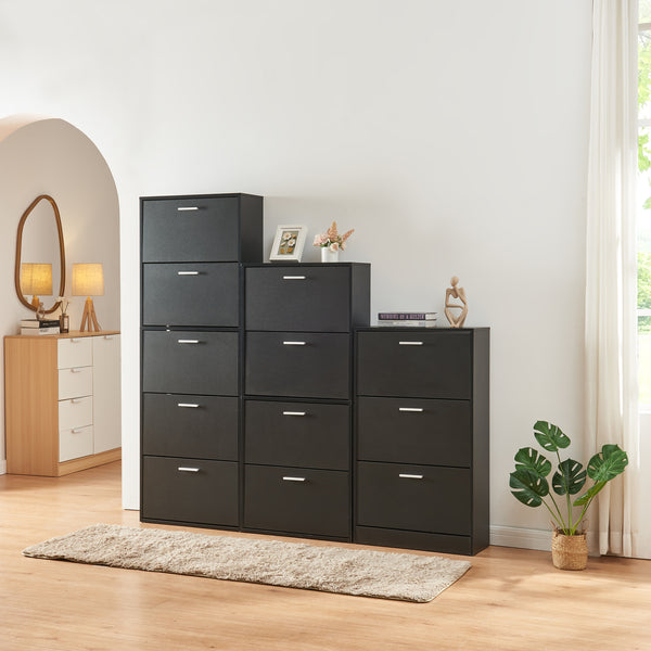 Schoenenkast Sykkylven kleppen met bovenblad [en.casa]