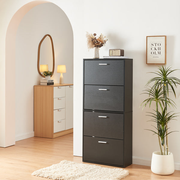 Schoenenkast Sykkylven kleppen met bovenblad [en.casa]