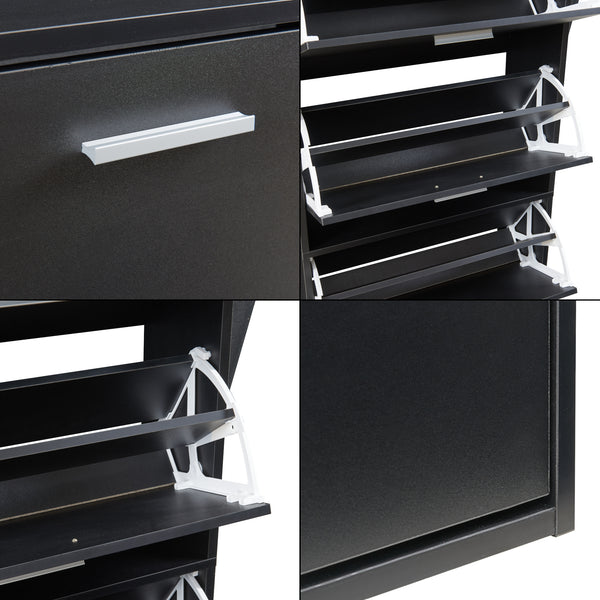 Schoenenkast Sykkylven kleppen met bovenblad [en.casa]