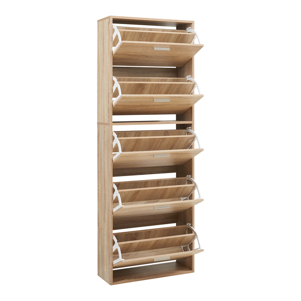 Schoenenkast Sykkylven kleppen met bovenblad [en.casa]