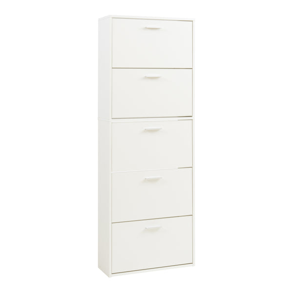 Schoenenkast Sykkylven kleppen met bovenblad [en.casa]