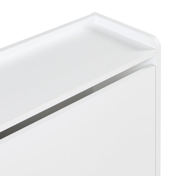 Schoenenkast Ylitornio met 4 vouwdeuren 91,5x100x19 cm wit [en.casa]