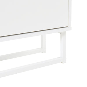 Schoenenkast Ylitornio met 4 vouwdeuren 91,5x100x19 cm wit [en.casa]