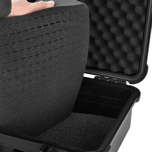 Beschermkoffer universeel reiskist incl. schuimrubberen inleg zwart - 3 varianten