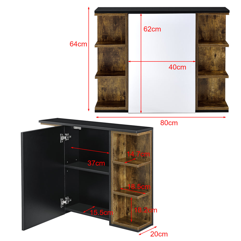 Badezimmerschrank Harstad 64x80x20 cm verschillende kleuren en.casa - premiumXL