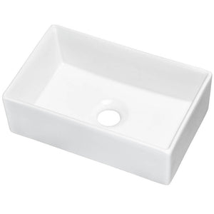 Wastafelonderkast Newport met 2 lades en wasbak eikenkleurig en wit [en.casa]