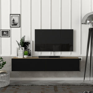 [en.casa] Tv-meubel Toivakka zwevend 135x31x25 cm - 7 varianten