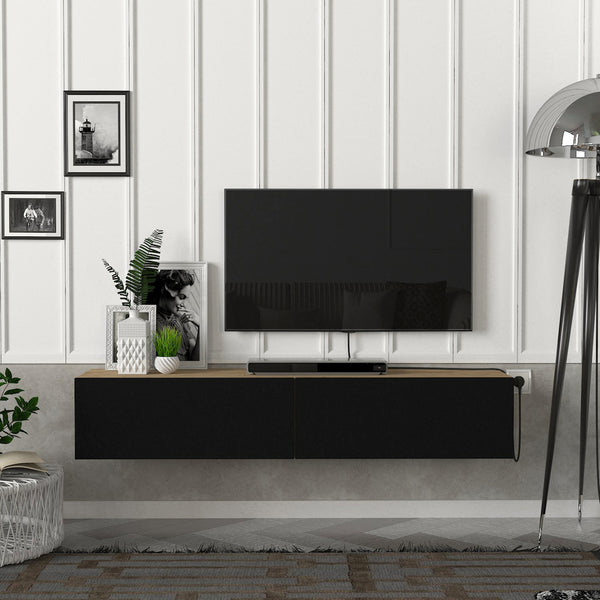 [en.casa] Tv-meubel Toivakka zwevend 135x31x25 cm - 7 varianten