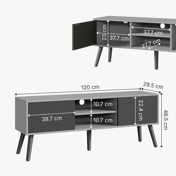 TV meubel Eskilstuna tv kast 120x29,5x46,5 cm - 7 varianten