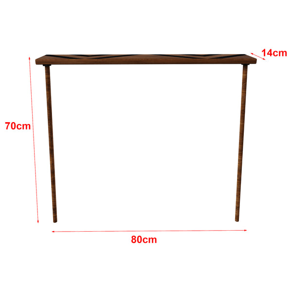 [en.casa] Console tafel Holmsland sidetable 70x80x14 cm - 2 varianten
