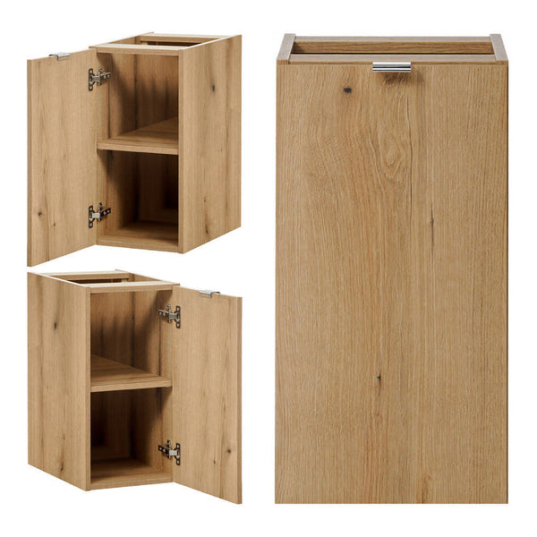 Wastafelonderkast Newport met deur en lades [en.casa]