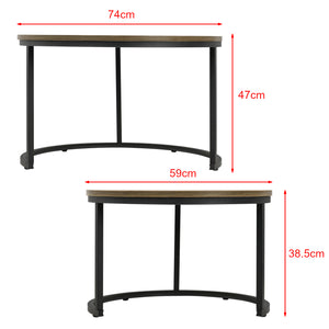Salontafel Christchurch rond [en.casa]