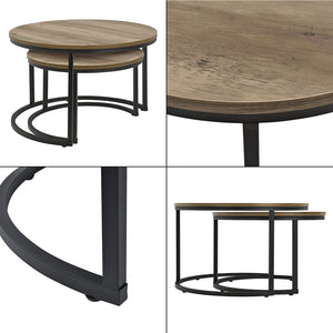 Salontafel Christchurch rond [en.casa]