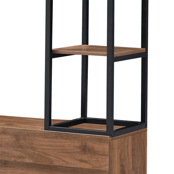 Kledingrek Egmating met lades 180x120x40 cm [en.casa]