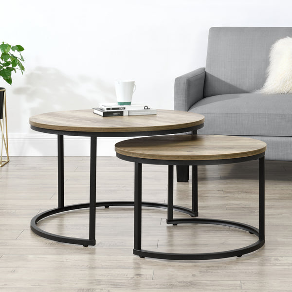 Salontafel Christchurch rond [en.casa]