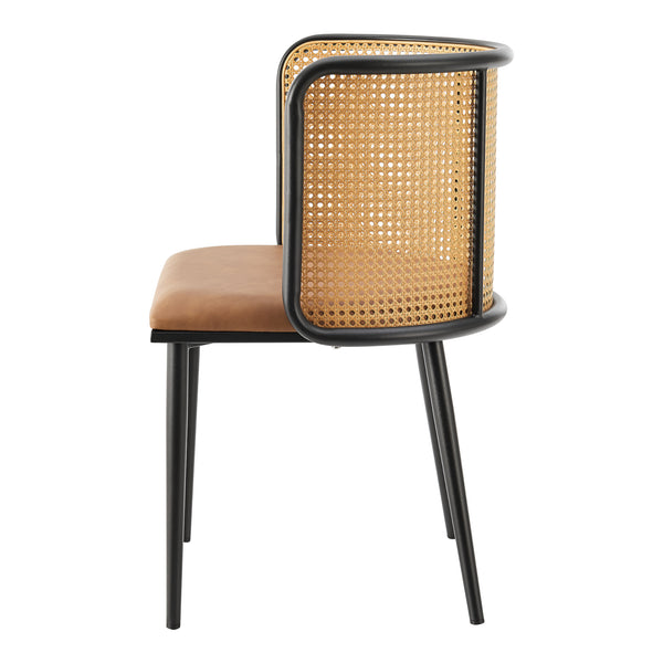 [en.casa] Eetkamerstoel Flen set van 2 75x52x49 cm - 2 varianten