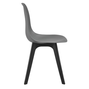 Eetkamerstoel Lendava 83x54x48 cm set van 4 kunststof - 4 kleuren