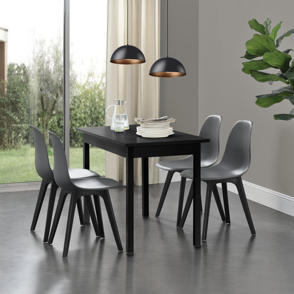 Eetkamerstoel Lendava 83x54x48 cm set van 4 kunststof - 4 kleuren