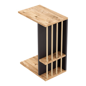 [en.casa] Bijzettafel Siikainen laptoptafel op wielen 44x29x65 cm - 3 varianten