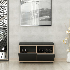 [en.casa] Schoenenrek Brande 42x80x35 cm - 2 varianten