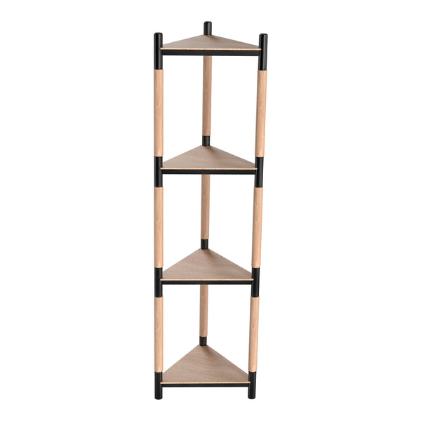 [en.casa] Plantenstandaard Slagelse houtkleurig en zwart - 2 varianten