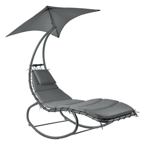 Ligstoel Lamia met luifel schommelstoel max 160 kg 193x104x200 cm - 3 varianten