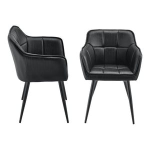 Eetkamerstoelen Birmingham fauteuils 81x57x53 cm [en.casa]